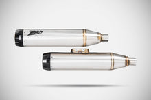 Load image into Gallery viewer, Zard dual overlap slip-on silencers for Harley-Davidson Fat Boy 114 2017-2024 — Euro Motards — view 4