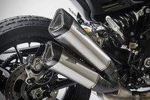 Load image into Gallery viewer, Zard slip-on silencer titanium carbon caps for Indian FTR 1200 2019-2021 — Euro Motards