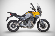 Load image into Gallery viewer, Zard titanium slip-on silencer with carbon cap for Moto Guzzi Stelvio 2024-2025 — Euro Motards