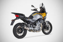Load image into Gallery viewer, Zard titanium slip-on silencer with carbon cap for Moto Guzzi Stelvio 2024-2025 — Euro Motards — view 3