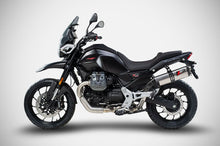 Load image into Gallery viewer, Zard titanium slip-on silencer with carbon cap for Moto Guzzi V85 TT 2025 — Euro Motards — view 2