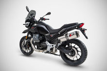 Load image into Gallery viewer, Zard titanium slip-on silencer with carbon cap for Moto Guzzi V85 TT 2025 — Euro Motards — view 4