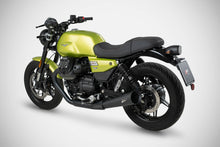 Load image into Gallery viewer, Zard dual Evo black slip-on silencers E5+ for Moto Guzzi V7 850 2025 — Euro Motards — view 5