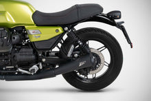 Load image into Gallery viewer, Zard dual Evo black slip-on silencers E5+ for Moto Guzzi V7 850 2025 — Euro Motards — view 3