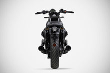 Load image into Gallery viewer, Zard dual Trofeo black slip-on silencers E5+ for Moto Guzzi V7 850 2025 — Euro Motards