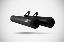 Load image into Gallery viewer, Zard dual Trofeo black slip-on silencers E5+ for Moto Guzzi V7 850 2025 — Euro Motards — view 3
