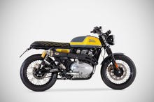 Load image into Gallery viewer, Zard full system high-mount black exhaust for Royal Enfield Continental GT 650 2021-2024 — Euro Motards