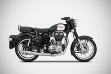 Load image into Gallery viewer, Zard stainless steel slip-on silencer for Royal Enfield Bullet 350 500 — Euro Motards — view 2