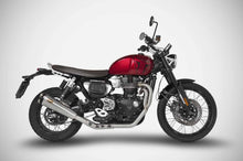 Load image into Gallery viewer, Zard full system with low silencer carbon cap for Triumph Scrambler 1200 2024-2025 — Euro Motards