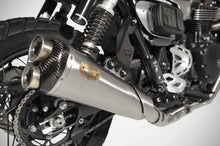 Load image into Gallery viewer, Zard full system with low silencer carbon cap for Triumph Scrambler 1200 2024-2025 — Euro Motards — view 5