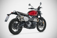 Load image into Gallery viewer, Zard high-mount slip-on silencers for Triumph Scrambler 1200 2024-2025 — Euro Motards — view 2