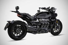 Load image into Gallery viewer, Zard black coated slip-on silencer for Triumph Rocket 3 Storm GT/R 2024-2025 — Euro Motards