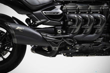 Load image into Gallery viewer, Zard black coated slip-on silencer for Triumph Rocket 3 Storm GT/R 2024-2025 — Euro Motards — view 3