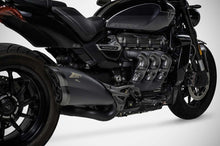 Load image into Gallery viewer, Triumph Rocket 3 Storm GT/R 2024-2025 Zard Exhaust Slipon Silencer BLACK COATED
