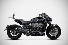 Load image into Gallery viewer, Triumph Rocket 3 Storm GT/R 2024-2025 Zard Exhaust Slipon Silencer BLACK COATED