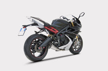 Load image into Gallery viewer, Zard full system low silencer carbon cap for Triumph Daytona 675 2013-2016 — Euro Motards — view 3