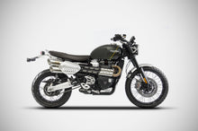 Load image into Gallery viewer, Zard dual exit inox slip-on silencer for Triumph Scrambler 1200 2019-2022 — Euro Motards — view 2