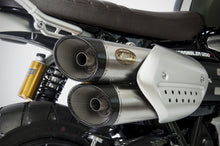 Load image into Gallery viewer, Zard dual carbon caps slip-on silencer for Triumph Scrambler 1200 2019-2022 — Euro Motards