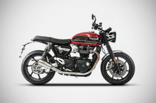 Load image into Gallery viewer, Zard dual slip-on silencers SP stainless steel for Triumph Speed Twin 2017-2019 — Euro Motards — view 2