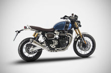 Load image into Gallery viewer, Zard full system 2in1 carbon cap silencer for Triumph Scrambler 1200 2019-2022 — Euro Motards — view 4