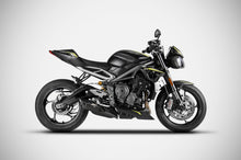 Load image into Gallery viewer, Zard slip-on silencer carbon cap black for Triumph Street Triple 765 2020-2021 — Euro Motards — view 2