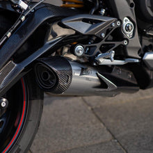 Load image into Gallery viewer, Zard slip-on silencer titan carbon cap for Triumph Street Triple 765 2020-2021 — Euro Motards