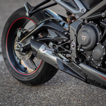 Load image into Gallery viewer, Zard slip-on silencer titan carbon cap for Triumph Street Triple 765 2020-2021 — Euro Motards — view 3