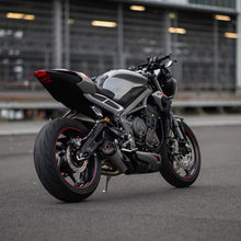 Load image into Gallery viewer, Zard slip-on silencer titan carbon cap for Triumph Street Triple 765 2020-2021 — Euro Motards — view 4