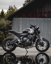 Load image into Gallery viewer, Zard full system carbon cap silencer for Triumph Trident 660 2020-2022 — Euro Motards — view 3