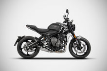 Load image into Gallery viewer, Zard full system carbon cap titanium silencer for Triumph Trident 660 2020-2021 — Euro Motards — view 2