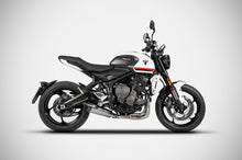 Load image into Gallery viewer, Zard full system carbon cap titanium silencer for Triumph Trident 660 2020-2021 — Euro Motards — view 3