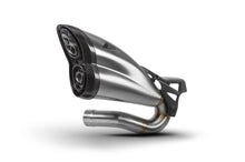 Load image into Gallery viewer, Zard slip-on silencer carbon caps and shield for Triumph Rocket 3 2020-2023 — Euro Motards
