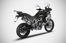 Load image into Gallery viewer, Zard slip-on silencer carbon cap for Triumph Tiger 900 2020-2021 — Euro Motards — view 2