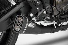 Load image into Gallery viewer, Zard full system black carbon cap silencer for Yamaha MT-07 FZ-07 2014-2020 — Euro Motards