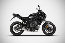 Load image into Gallery viewer, Zard 2in1 full system carbon cap silencer for Yamaha MT-07 FZ-07 2021 — Euro Motards — view 3