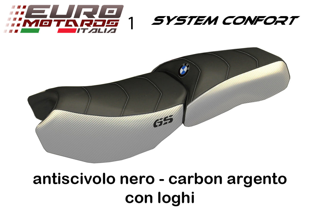 BMW R1200 GS Adventure 2013-2018 Tappezzeria Carbon Comfort Foam Seat Cover New