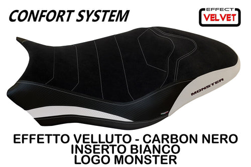 Ducati Monster 821 1200 2017-2018 Tappezzeria Italia Ovada-1 Comfort Seat Cover