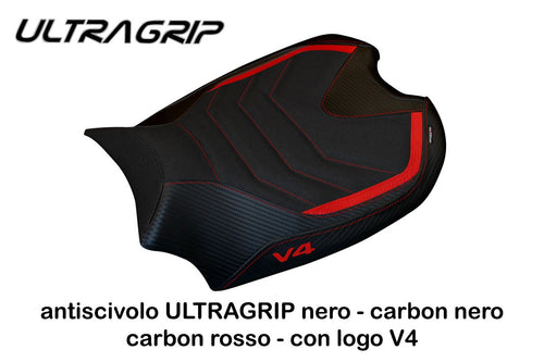 Ducati Panigale V4 2018 Tappezzeria Italia Real-1 Seat Cover Anti-Slip New