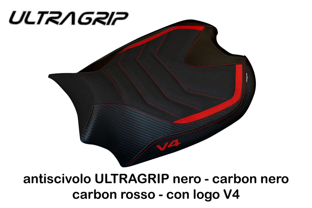 Ducati Panigale V4 2018 Tappezzeria Italia Real-1 Seat Cover Anti-Slip New