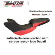 Load image into Gallery viewer, Ducati Multistrada 1200 2010-11 Tappezzeria Stefano Carb Comfort Foam Seat Cover
