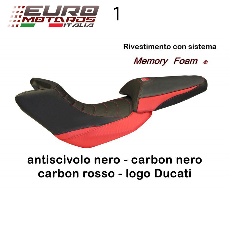 Ducati Multistrada 1200 2010-11 Tappezzeria Stefano Carb Comfort Foam Seat Cover