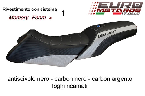 BMW R1200 RT 2005-2013 Tappezzeria Italia Roberto Carbon Comfort Foam Seat Cover
