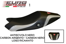 Load image into Gallery viewer, Ducati Monster 696 796 1100 Tappezzeria Logos Carbon Seat Cover Multi Colors