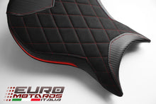 Load image into Gallery viewer, Luimoto Diamond Suede Seat Covers Set 2 Colors For Triumph Daytona 675 2013-2017