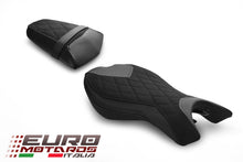 Load image into Gallery viewer, Luimoto Diamond Suede Seat Covers Set 2 Colors For Triumph Daytona 675 2013-2017