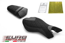 Load image into Gallery viewer, Luimoto Diamond Suede Seat Covers Set 2 Colors For Triumph Daytona 675 2013-2017