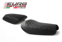 Load image into Gallery viewer, Luimoto Vintage Diamond Seat Covers Front &amp; Rear Triumph Street Scrambler