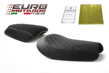 Load image into Gallery viewer, Luimoto Vintage Diamond Seat Covers Front &amp; Rear Triumph Street Scrambler