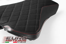 Load image into Gallery viewer, Luimoto Diamond Suede Seat Covers Set New For Triumph Street Triple 765 2017-20