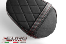 Load image into Gallery viewer, Luimoto Diamond Suede Seat Covers Set New For Triumph Street Triple 765 2017-20